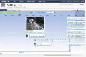 Dipity's timeline